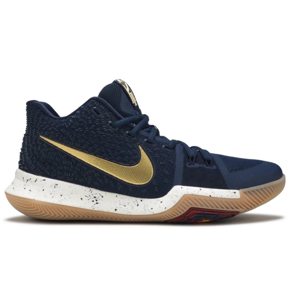 NWOB Nike Kyrie 3  Size MENS 13 Obsidian/Metallic Gold 852395-400